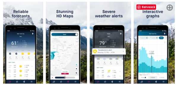Aplicații meteo pentru Android și iOS; cele mai bune aplicații meteo